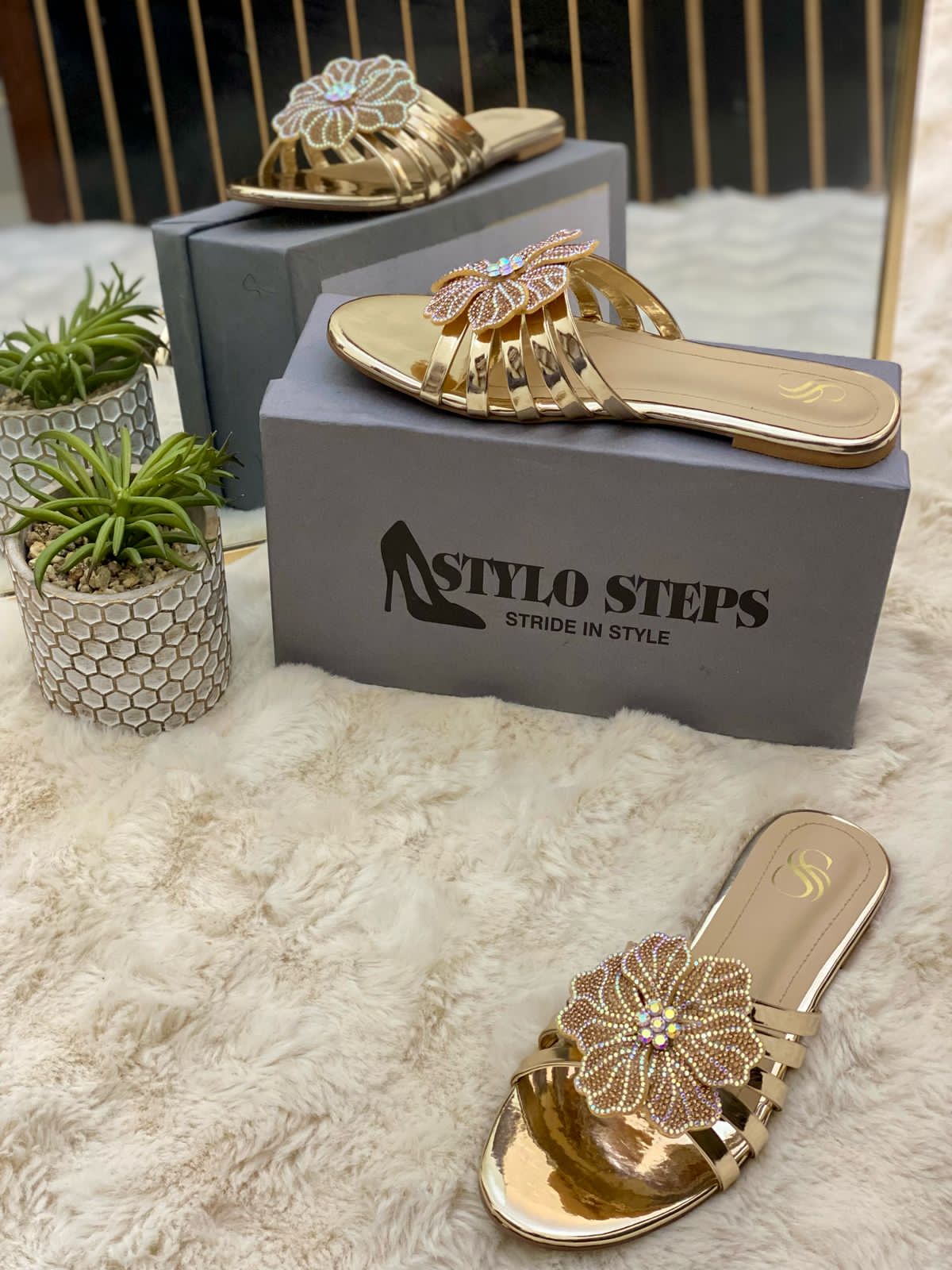 Glitz Flora Flats