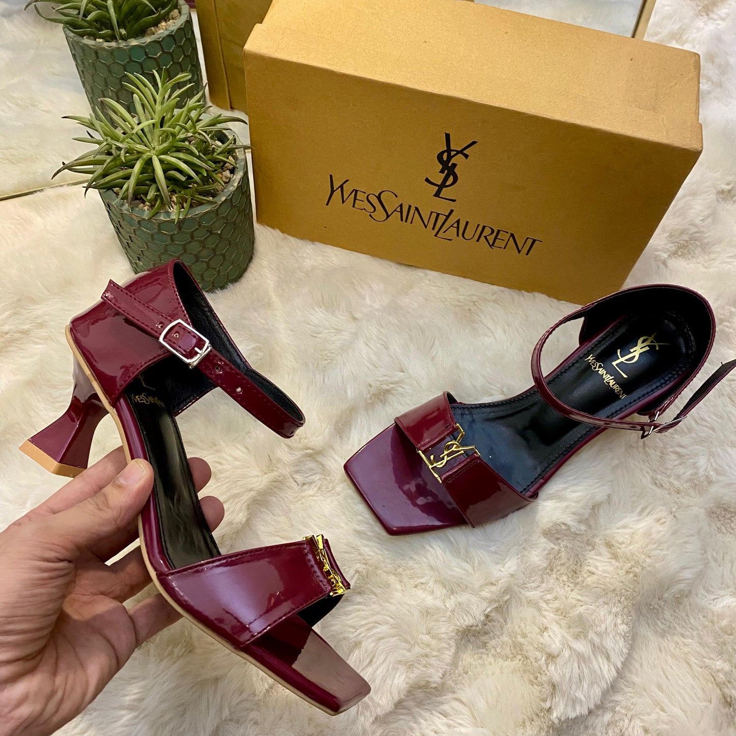 YSL Glossy Royalle Heels