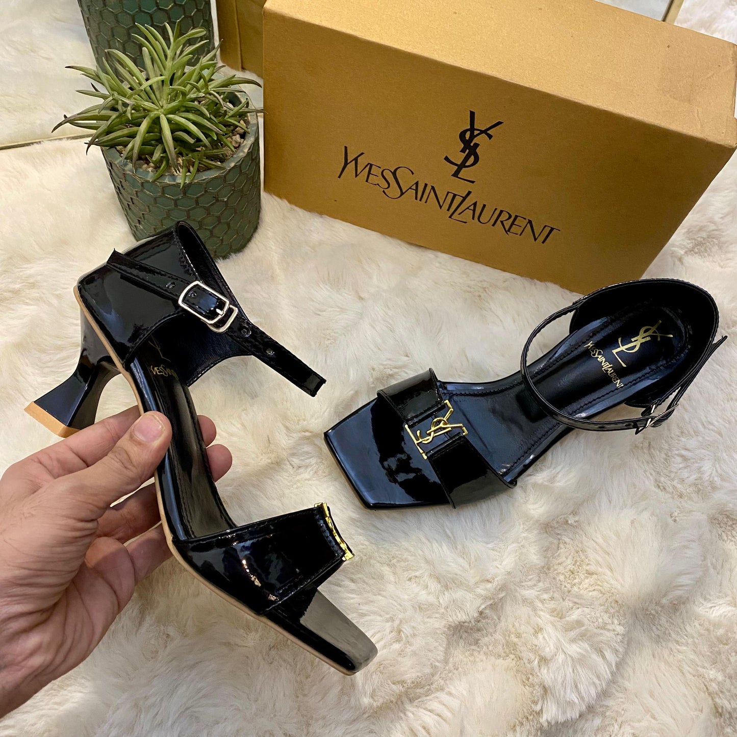 YSL Glossy Royalle Heels