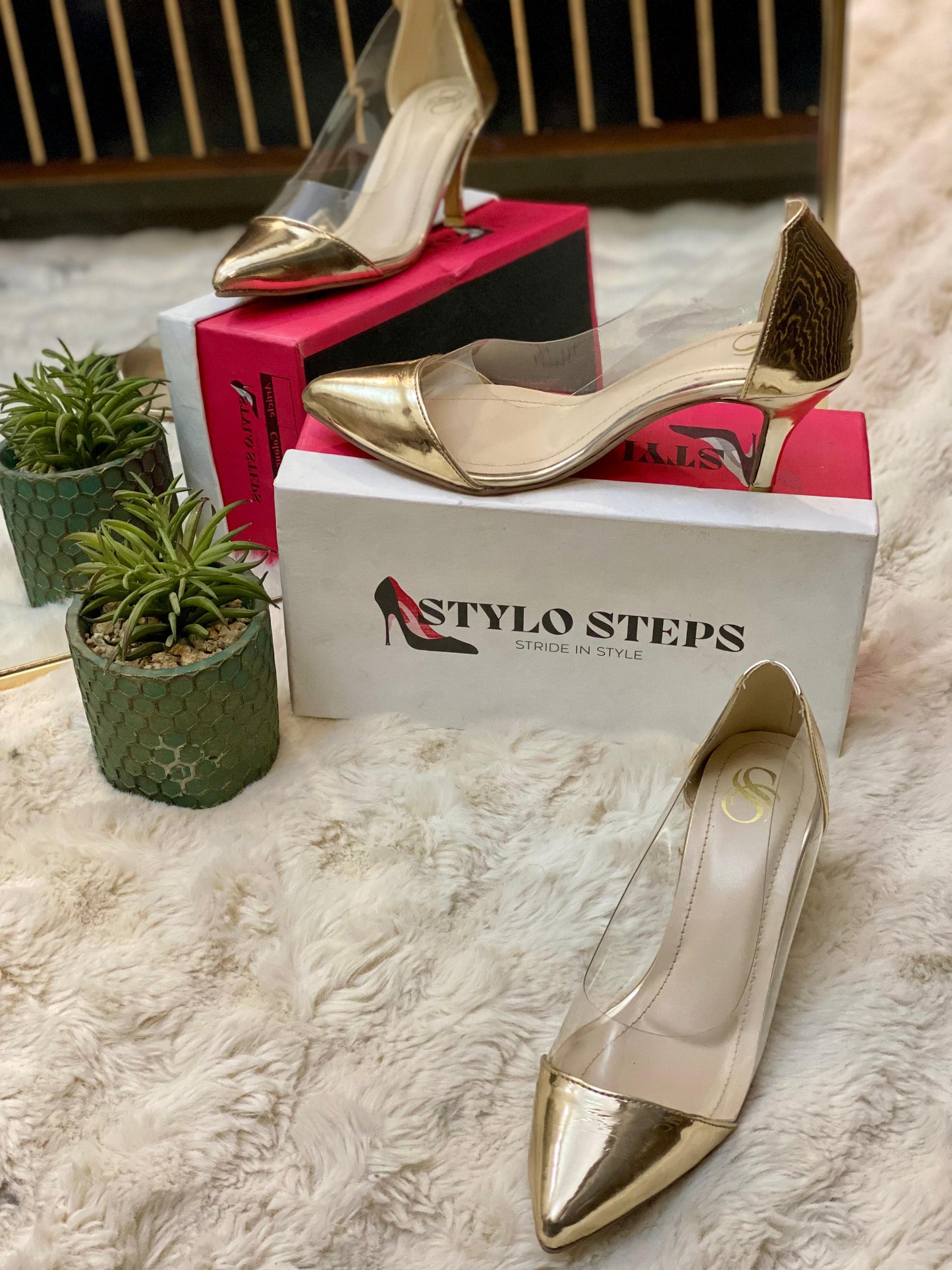 The Crystal Glimmer Heels