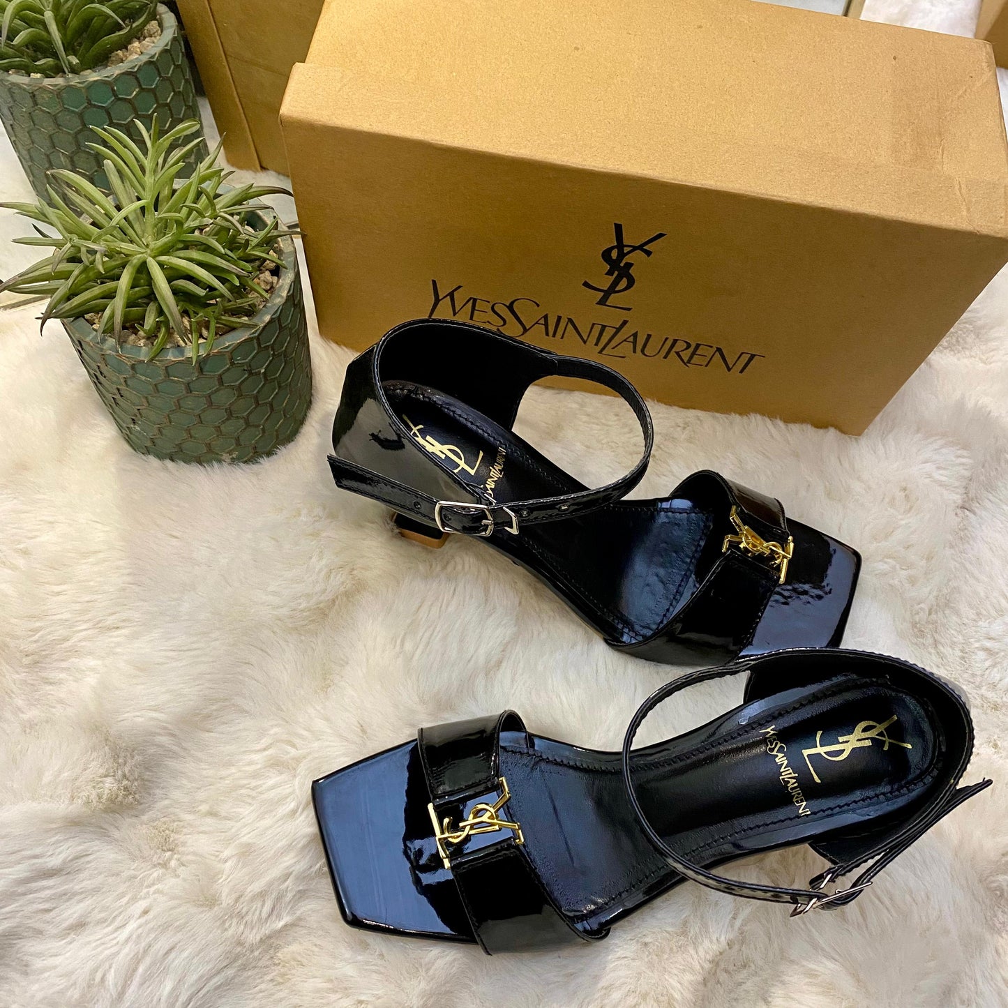 YSL Glossy Royalle Heels