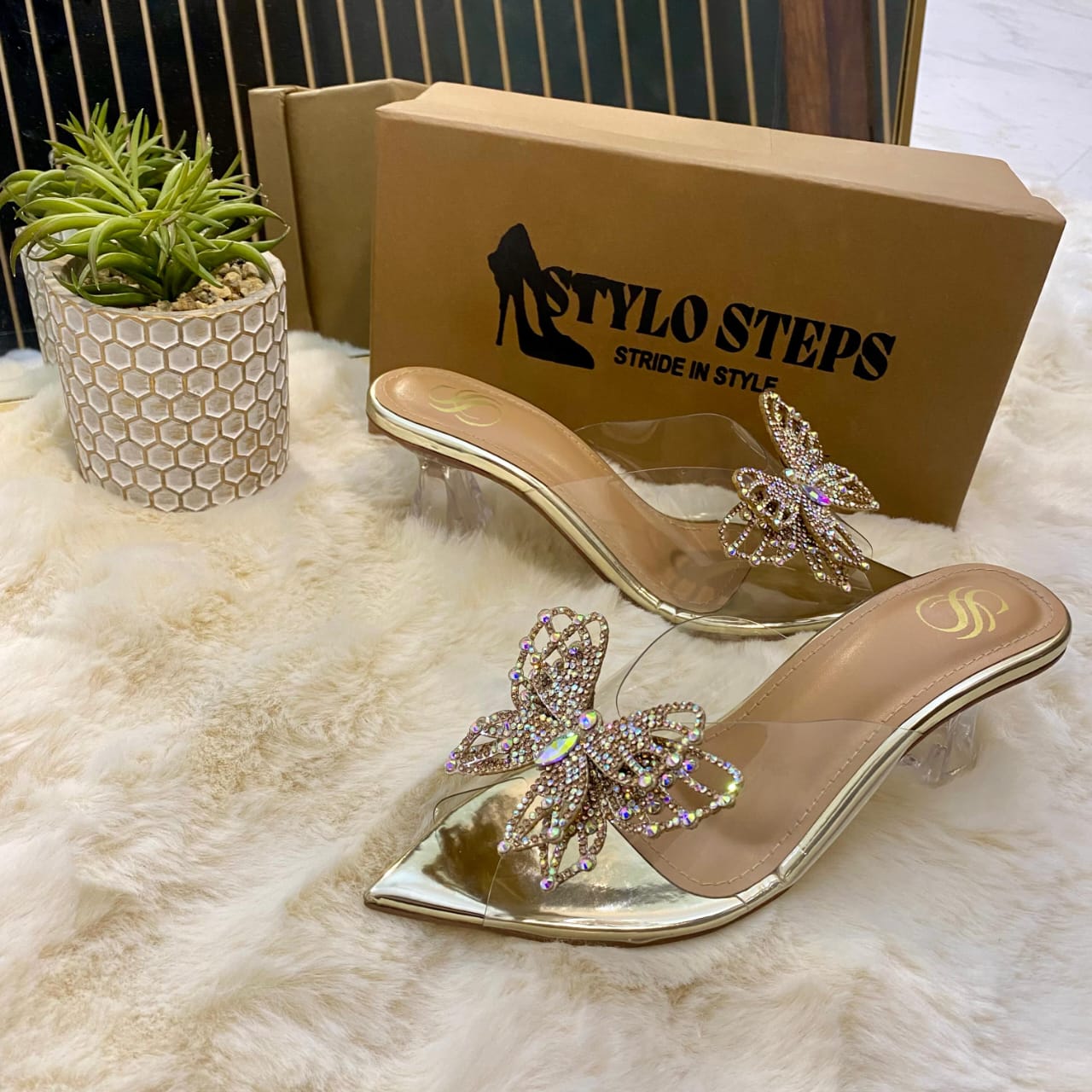 Prism Wings Transperent Heels