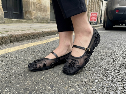 Eterna Bloom Ballet Embroidery Pumps
