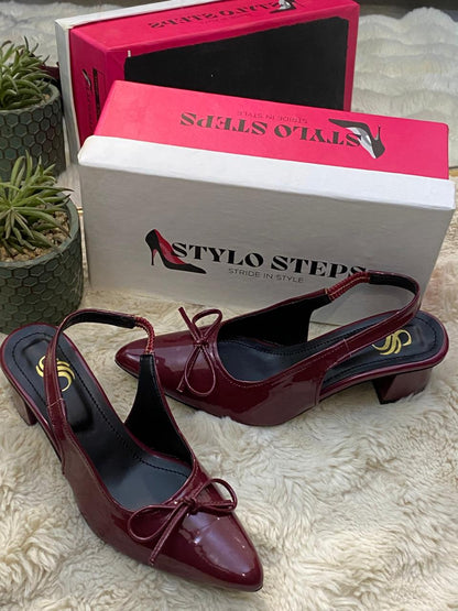Bow Sensation Block Heels