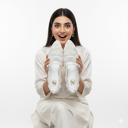 Eterna Bloom Ballet Embroidery Pumps