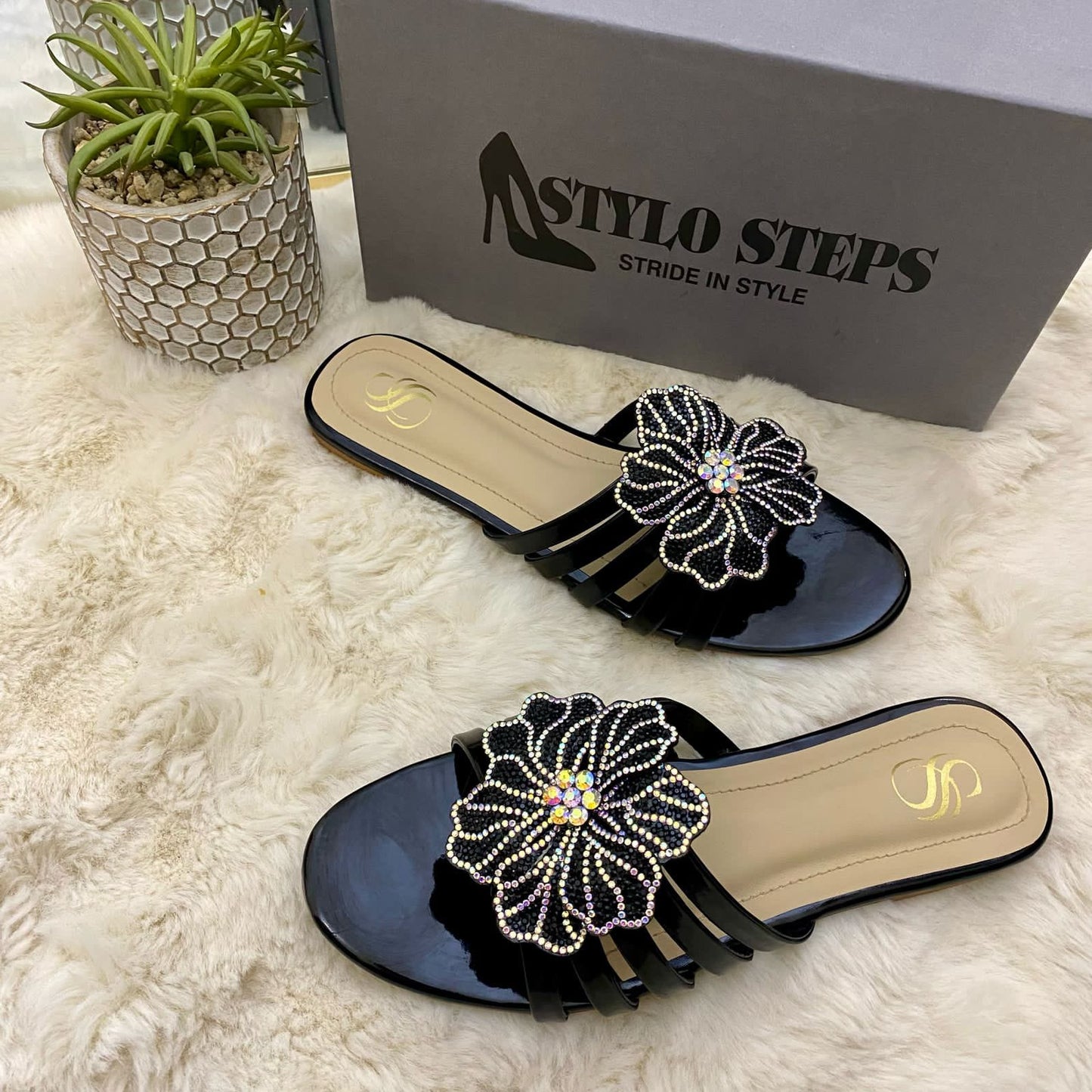 Glitz Flora Flats