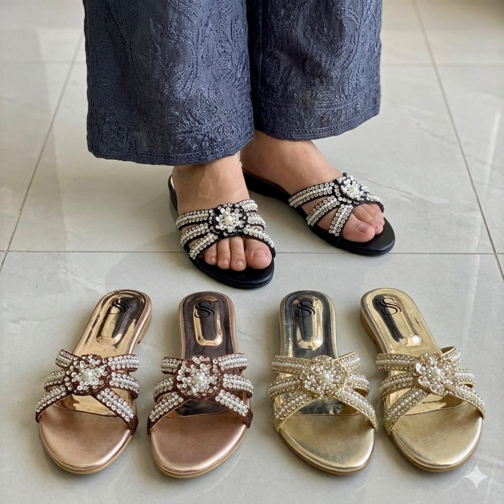 Serene Embellished Slides