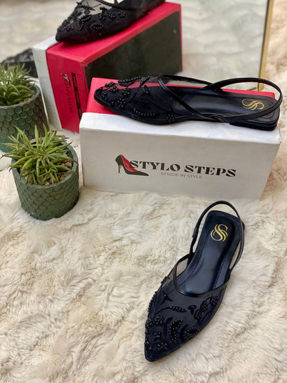 Eterna Bloom Mules Flats