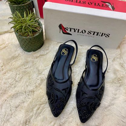 Eterna Bloom Mules Flats