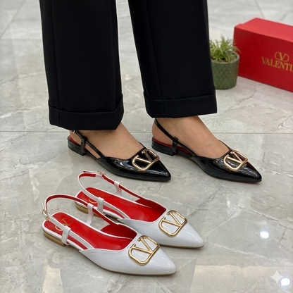 V-Essential Slingback Flats