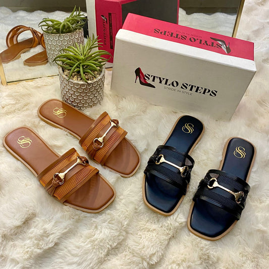 Buckle Chic Dou Flats