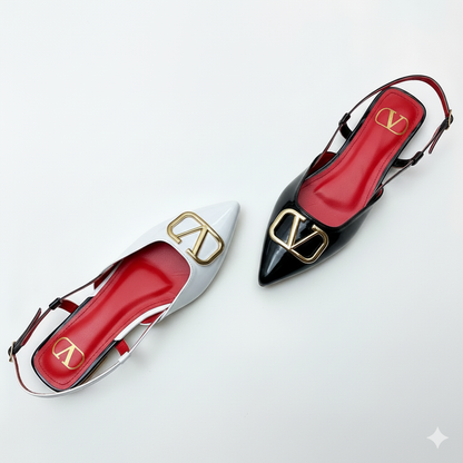 V-Essential Slingback Flats