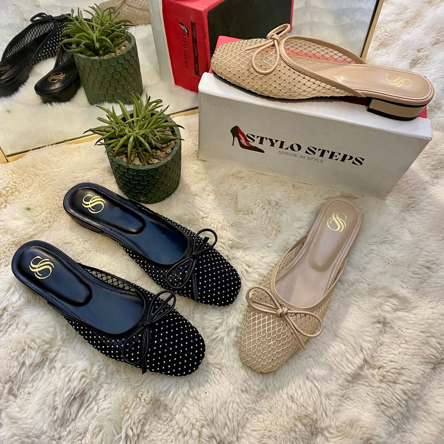 Net Couture Mules