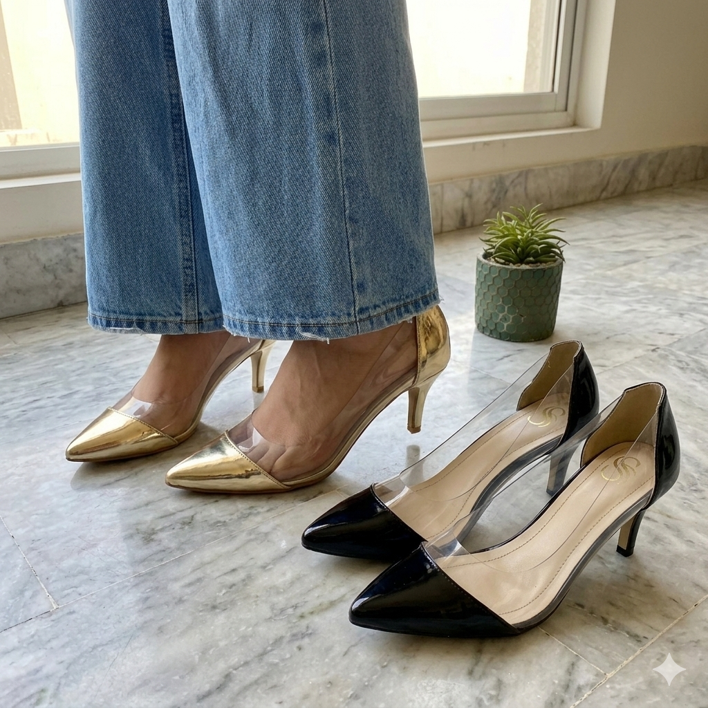 The Crystal Glimmer Heels