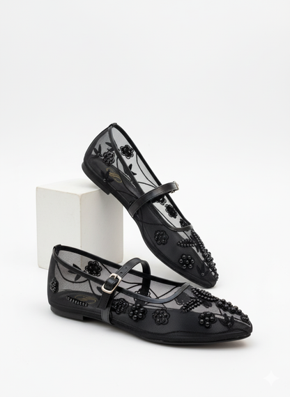 Eterna Bloom Ballet Embroidery Pumps