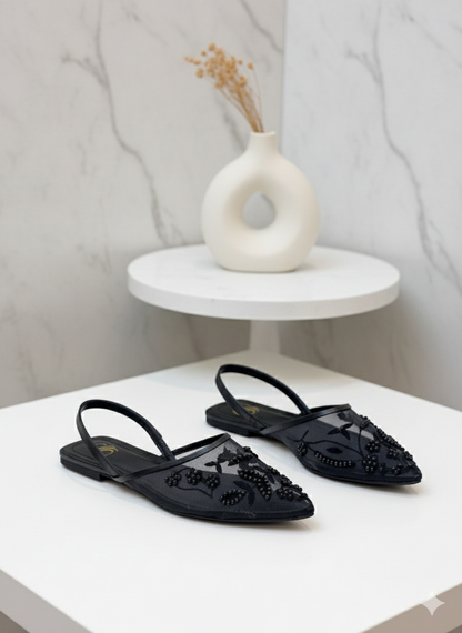 Eterna Bloom Mules Flats