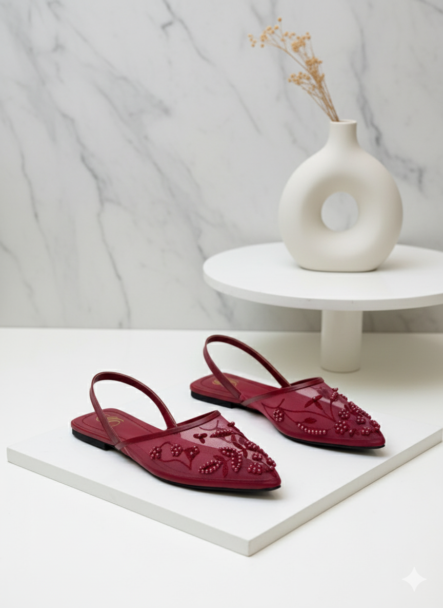 Eterna Bloom Mules Flats