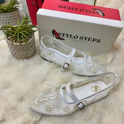 Eterna Bloom Ballet Embroidery Pumps