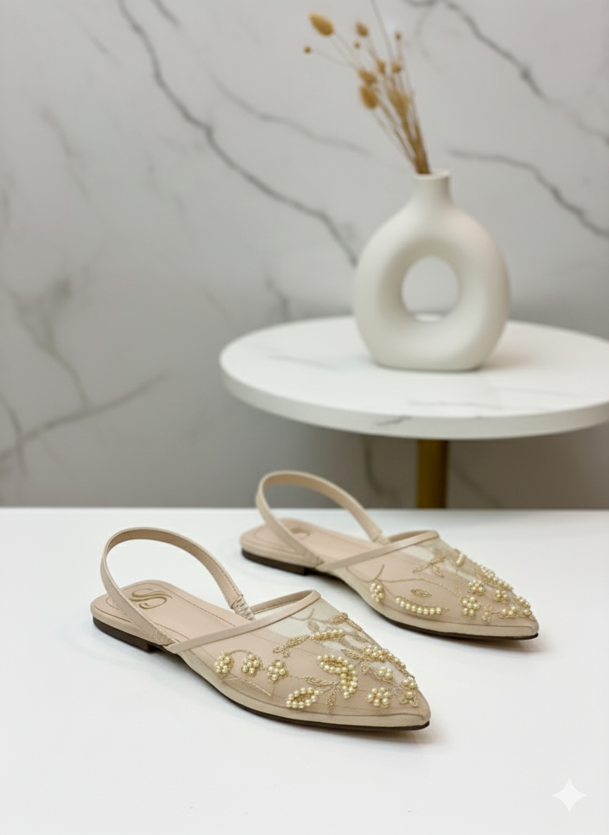 Eterna Bloom Mules Flats