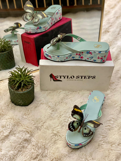 🦋 Butterfly Charm Wedges by StyloSteps