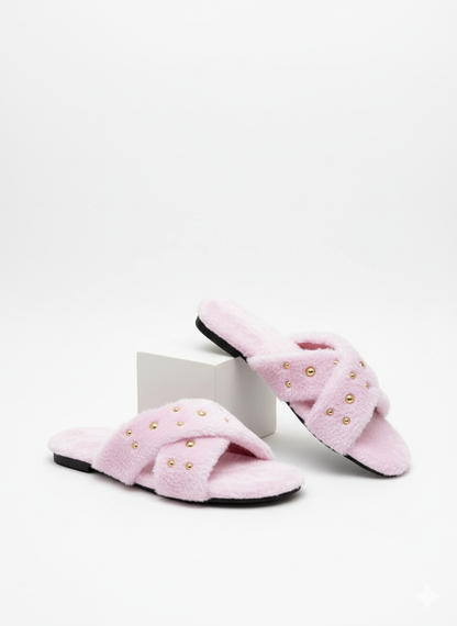 XOXO Fluffy Slides