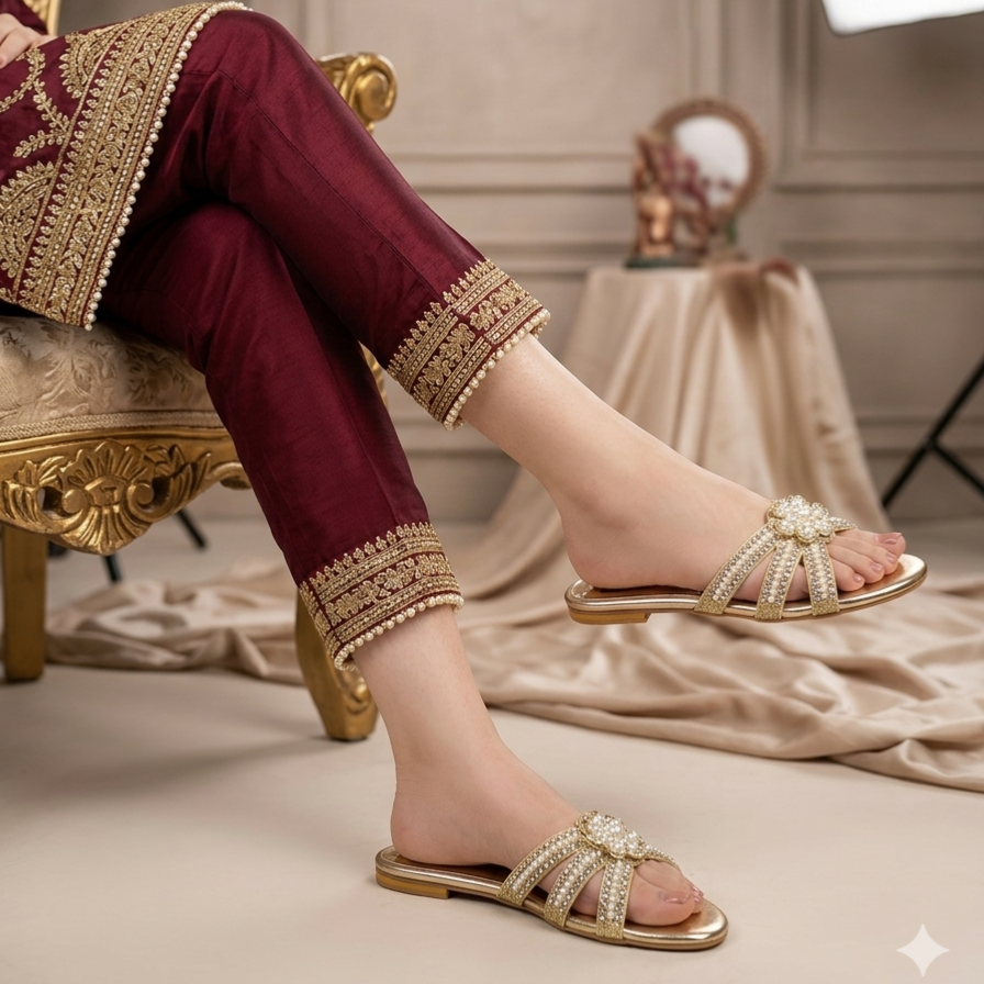 Serene Embellished Slides