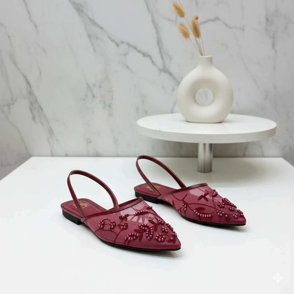 Eterna Bloom Mules Flats
