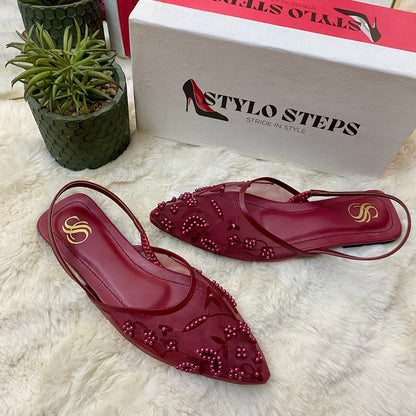 Eterna Bloom Mules Flats