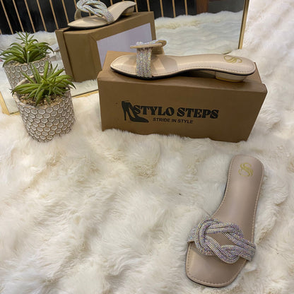 Ebony Charm Heel Flats