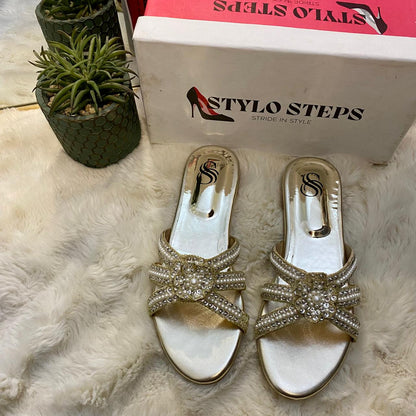 Serene Embellished Slides