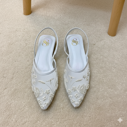 Eterna Bloom Mules Flats