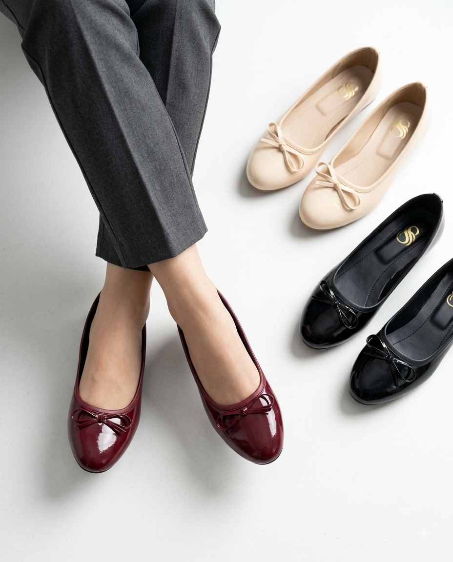 Bow Sensation Ballet Pumps