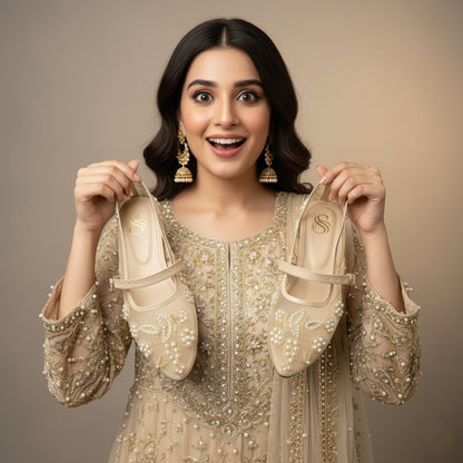 Eterna Bloom Ballet Embroidery Pumps