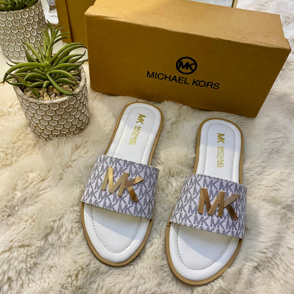 M K Monogram Flats