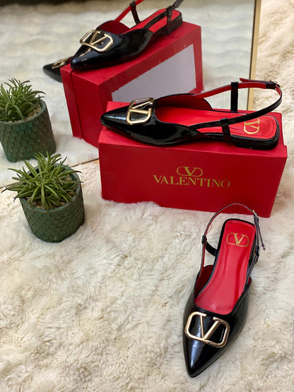 V-Essential Slingback Flats