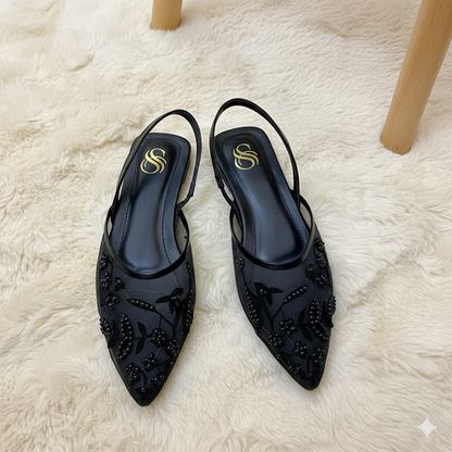 Eterna Bloom Mules Flats