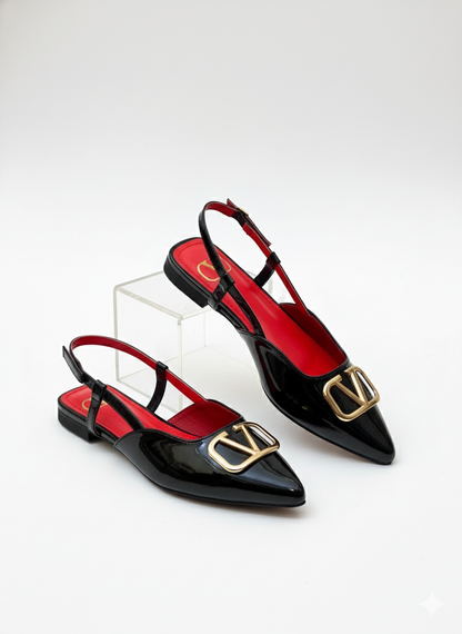 V-Essential Slingback Flats