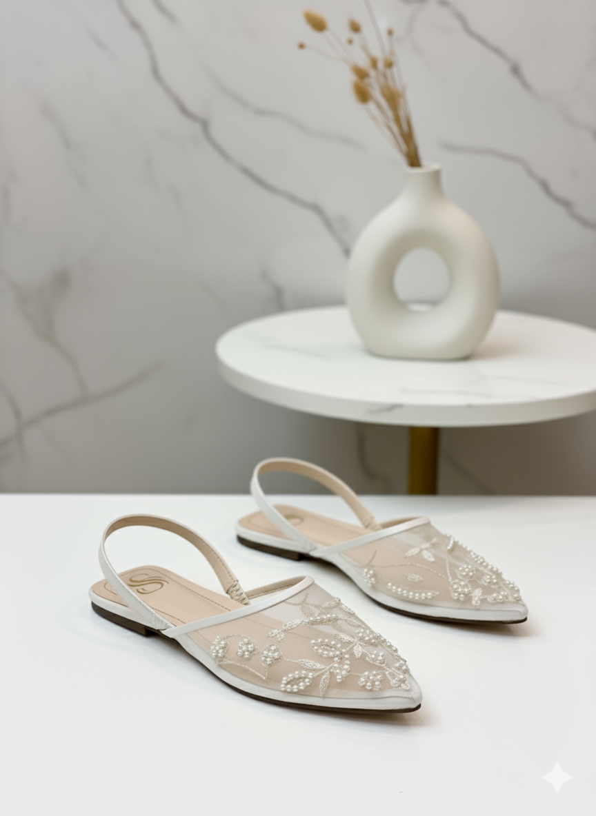 Eterna Bloom Mules Flats