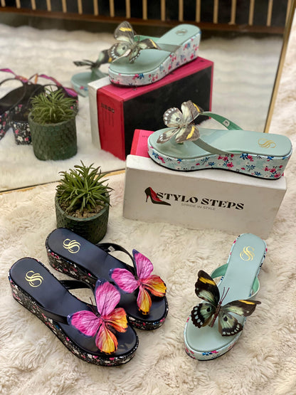 🦋 Butterfly Charm Wedges by StyloSteps