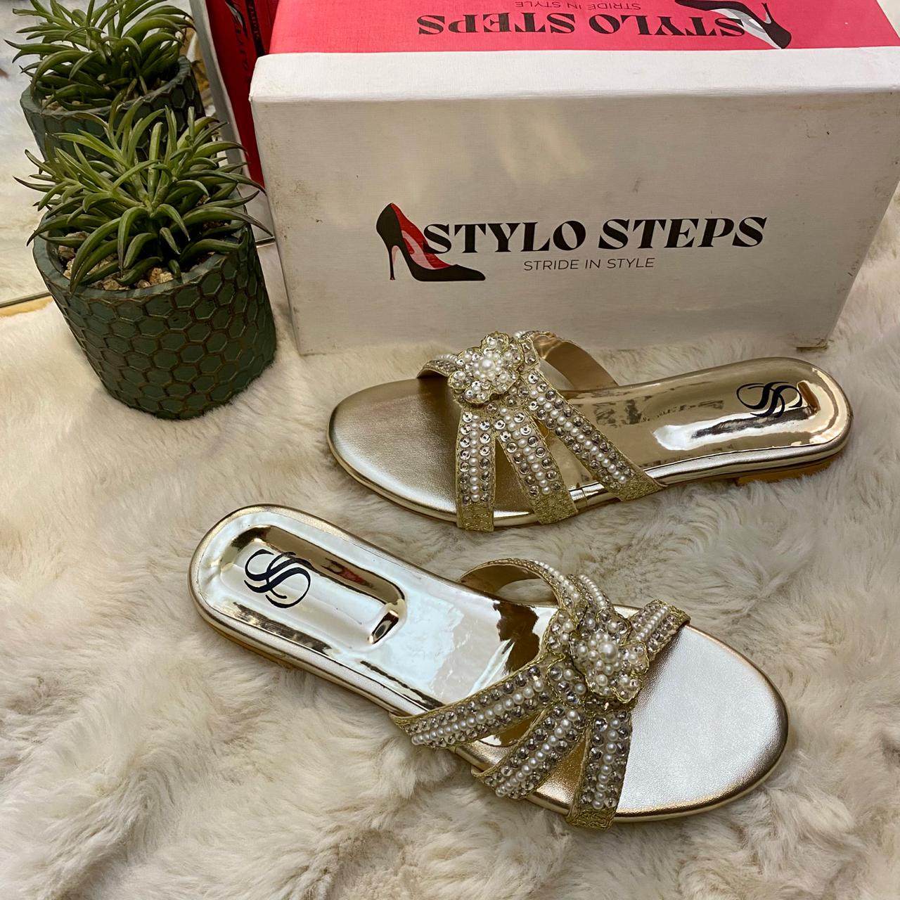 Serene Embellished Slides