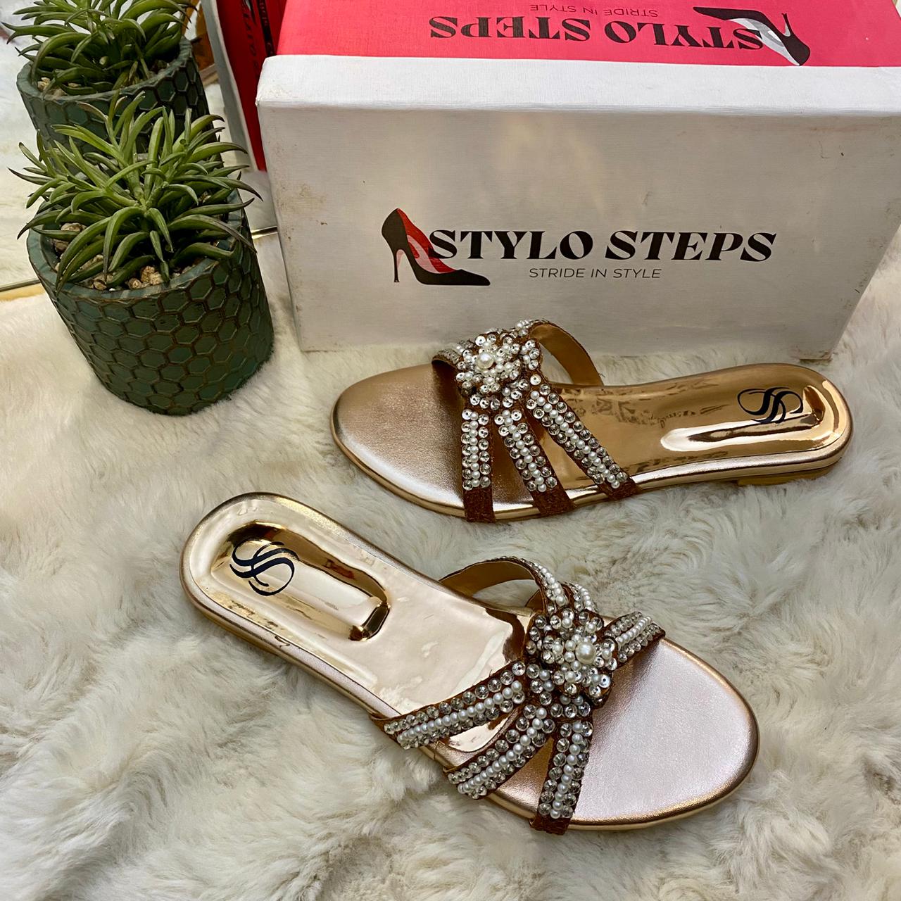 Serene Embellished Slides