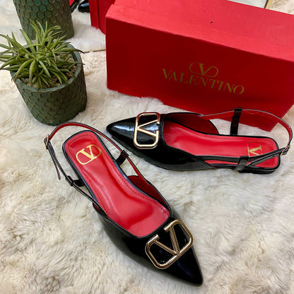 V-Essential Slingback Flats