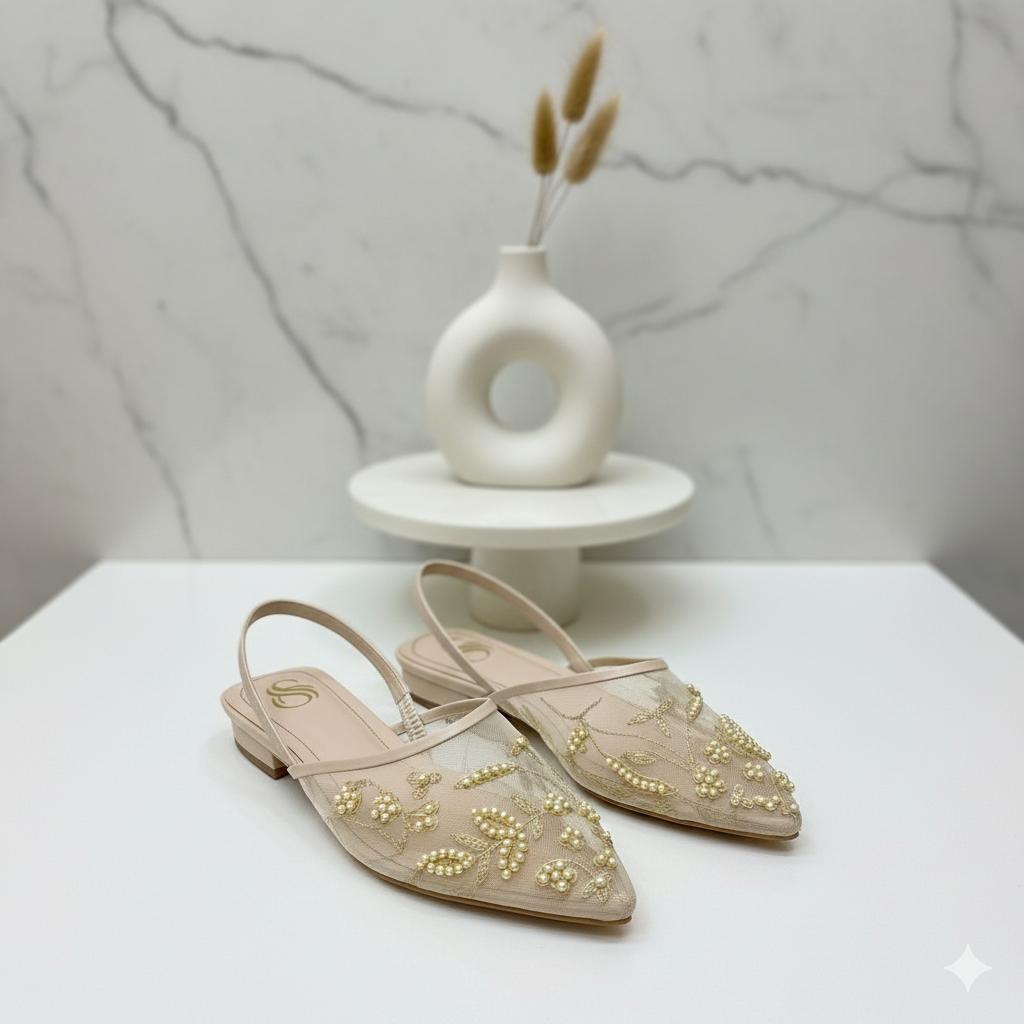 Eterna Bloom Mules Flats