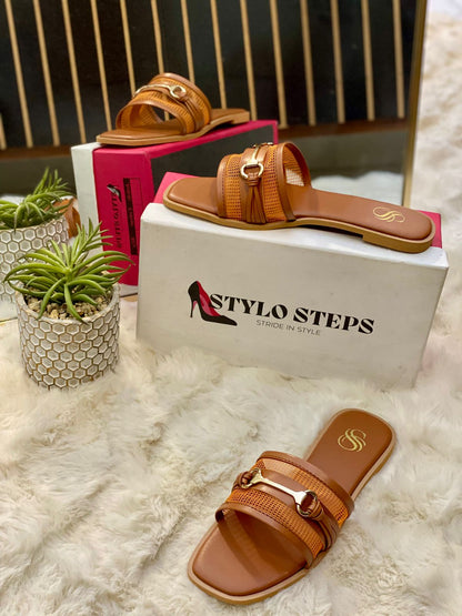 Buckle Chic Dou Flats