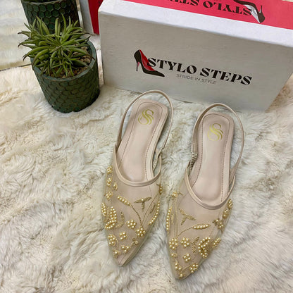 Eterna Bloom Mules Flats