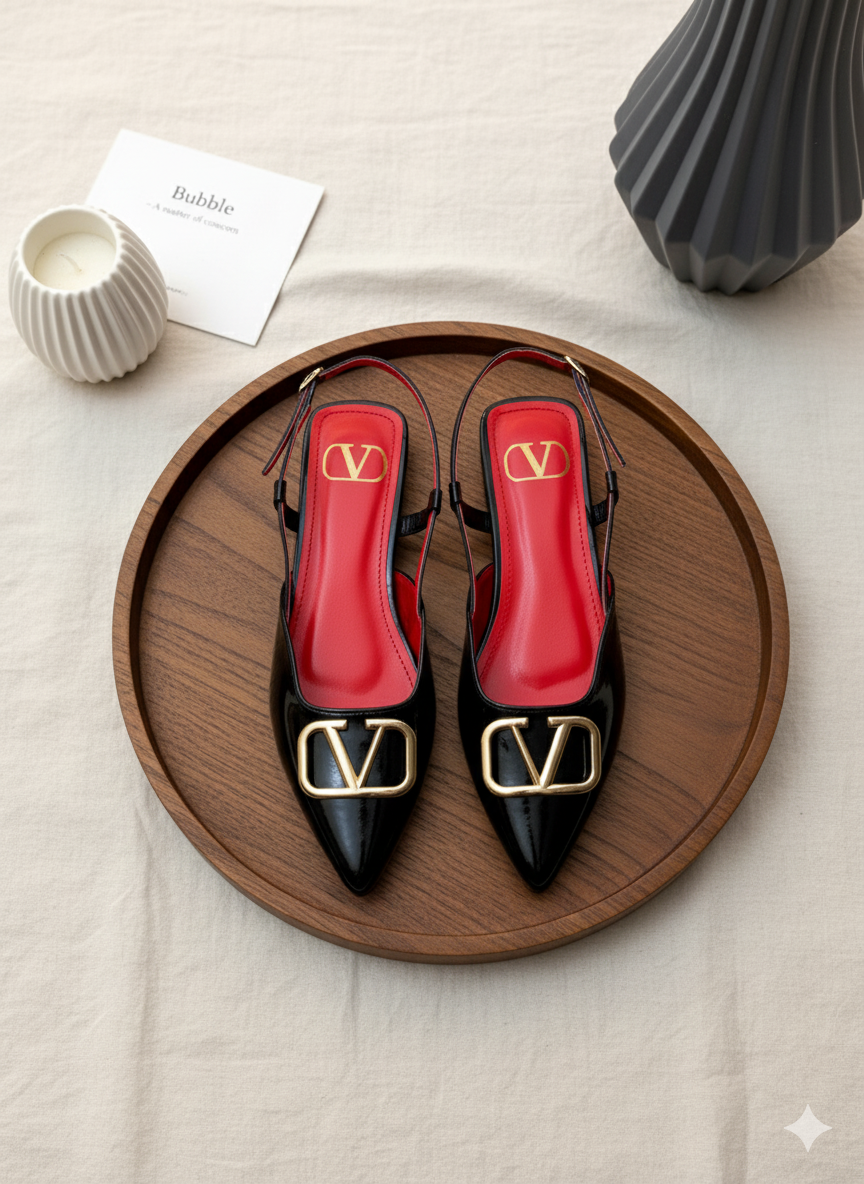 V-Essential Slingback Flats